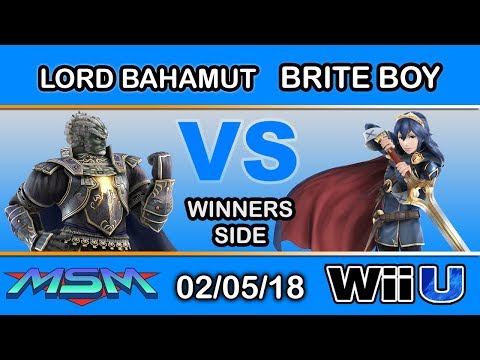 MSM 132 - NSD | Lord Bahamut (Ganondorf) Vs. Brite Boy (Lucina) Winners Side - Smash 4