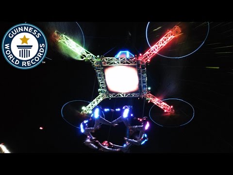 Highest suspended performance / show - Guinness World Records
