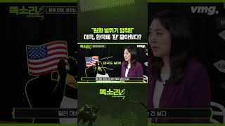 원화 널뛰기 멈춰!! 미국, 한국에 '판' 깔아줬다? / 똑소리E / 비디오머그 #shorts