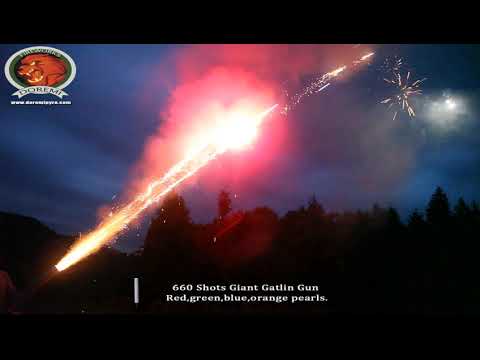 Giant Gatling Gun Fireworks