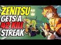 ZENITSU GETS A 42 KILL STREAK (I WON A 1v3) | Rogue Demon