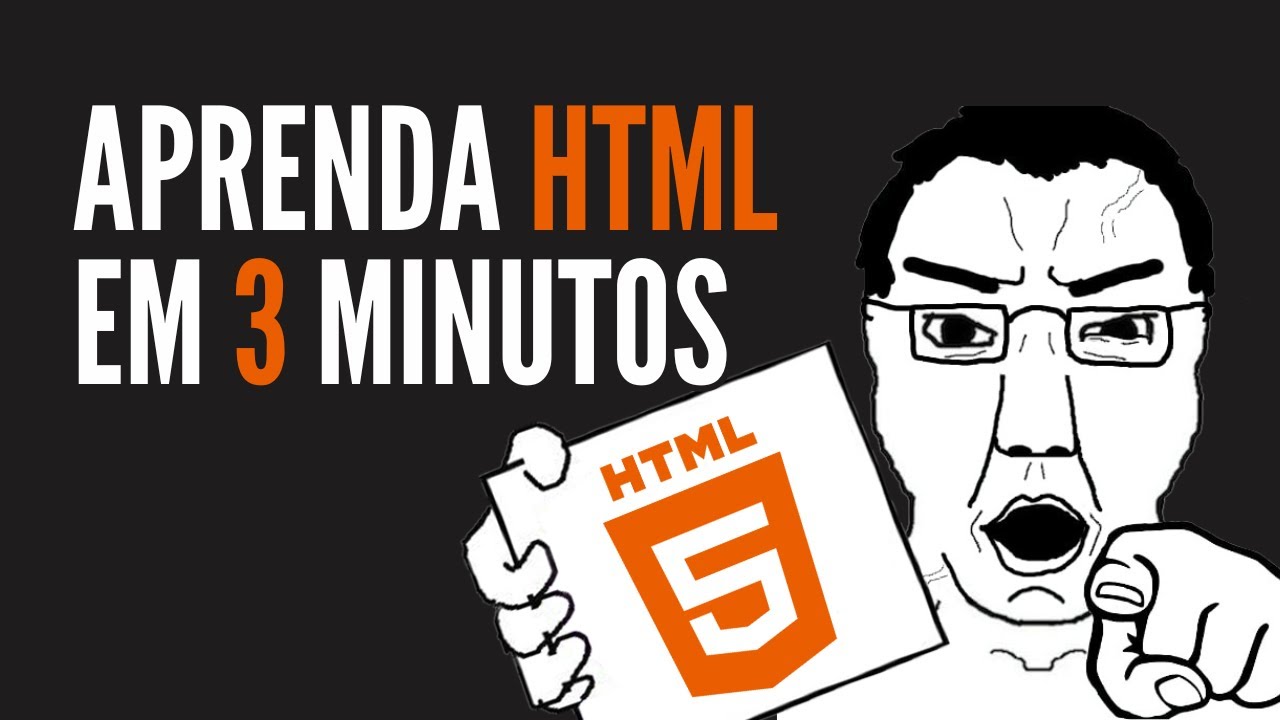 Aprenda o BÁSICO de HTML em menos de 3 minutos