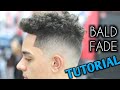 Bald Fade TUTORIAL Barber Mens Curly Hair On Top