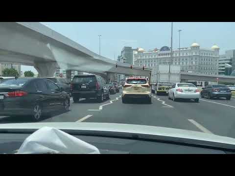Dubai Express Highway | Roadside View of Dubai City