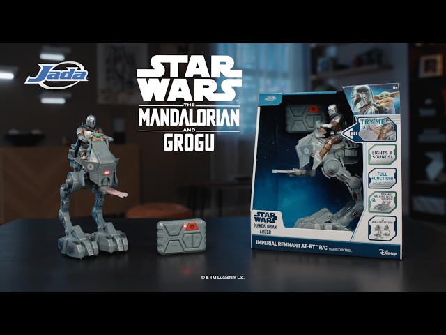 Vídeo relacionado con Star Wars ActionVerse, AT-RT y Conductor Imperial remanente de AT-RT, Figura de acción y vehículo, Star Wars: The Mandalorian & Grogu, Juguetes para niños y niñas a Partir de 4 años