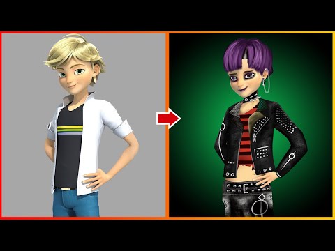 Miraculous Adrian Glow Up Into Bad Boy - Miraculous Cartoon Art