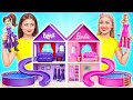 We Build Amazing Doll House Barbie Vs Bratz Challenge By Super Hyper DO