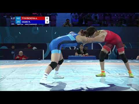 1/8 WW - 62 kg: A. TYNYBEKOVA (KGZ) v. N. OZAKI (JPN)