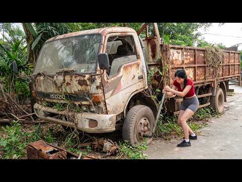 [TIMELAPSE] Genius Girl Restarts HYUNDAI HD120L 8000kg Truck After Years Of Abandonment Owner