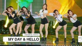 FAVORITE 페이버릿[4K 직캠]MY DAY & HELLO@170602 Rock Music