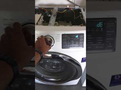 Checking error codes in Samsung washer.