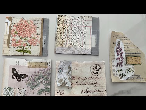 Craft with me | window page wrap pockets with envelopes