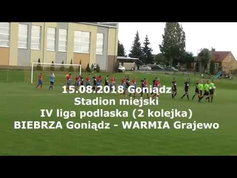 15.08.2018 IV LIGA PODLASKA  (2 kolejka): BIEBRZA Goniądz - WARMIA Grajewo