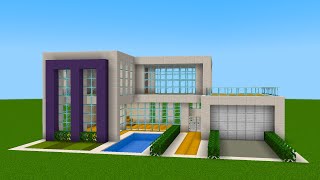 Minecraft - How to build a Modern House 92
