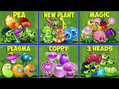Random 6 Team Plants vs 6 Team Zombies - Who Will Win? - Pvz 2 Team Plant vs Team Plant