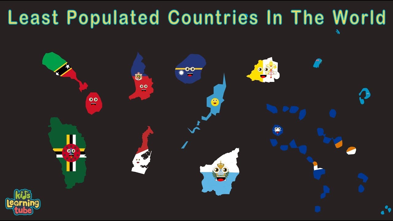 The Least Populated Countries In The World Geography For Kids Youtuberandom