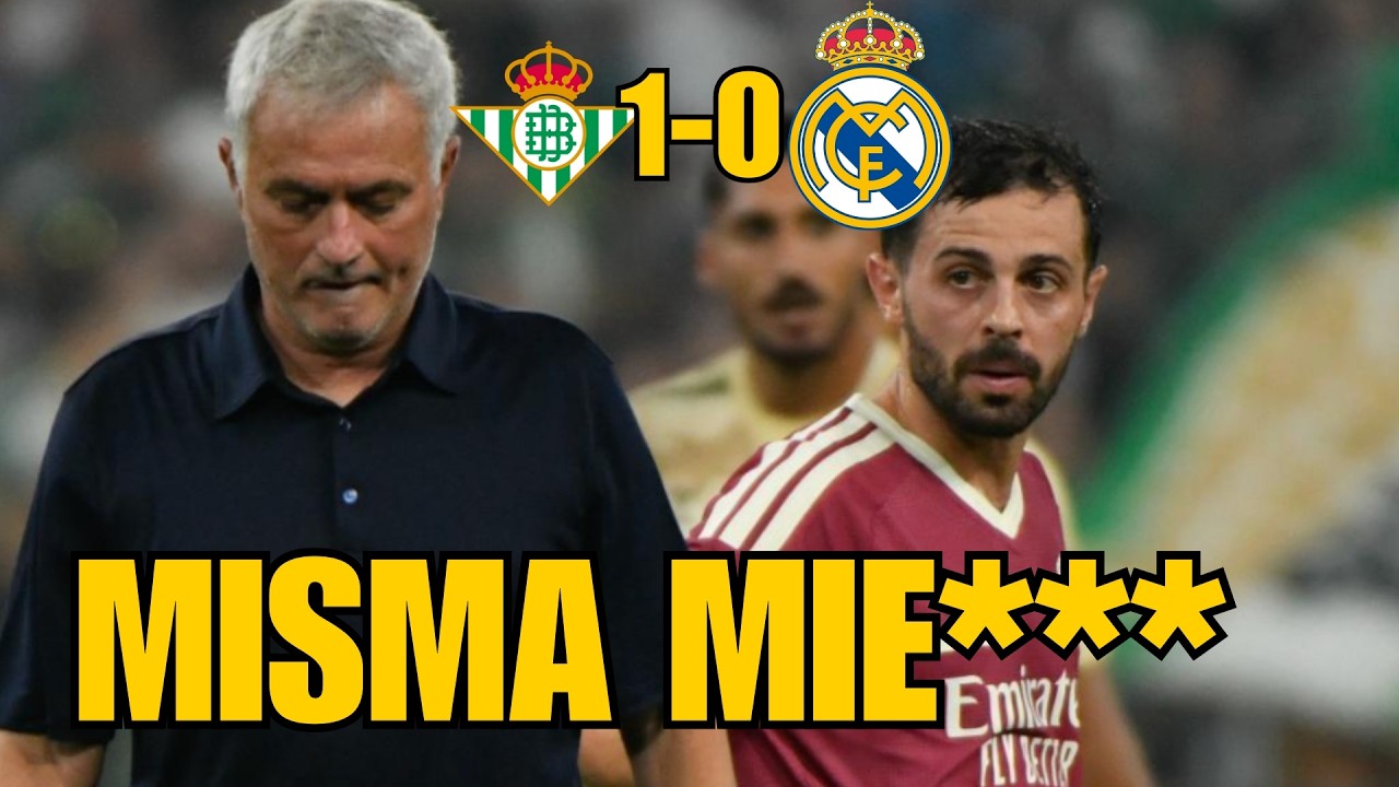 ¡PETARDAZO DE MOURINHO CONTRA EL BETIS! La misma mie* de siempre en el 1-0**