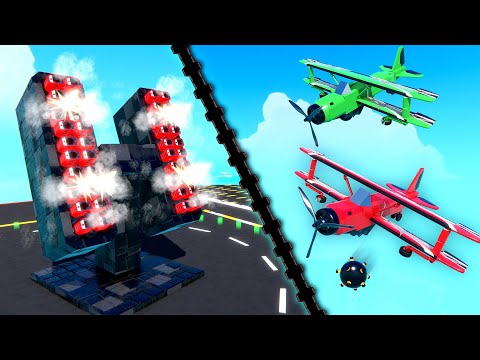 2 Bomber Planes VS 1 OVERPOWERED FLAK CANNON!