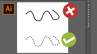 How to create a dashed line with Paintbrush Tool in Adobe Illustrator