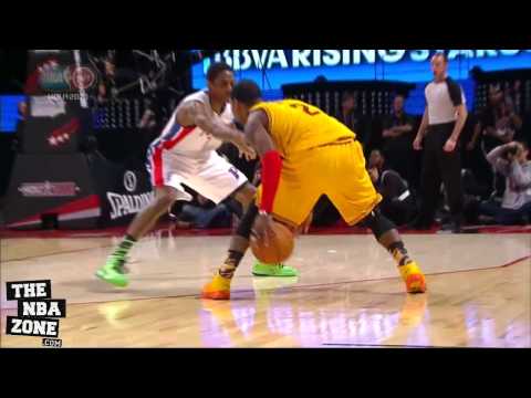 Kyrie Irving Breaks Brandon Knight's Ankles By  Crossover @ BBVA Rising Stars (2013 All Star)