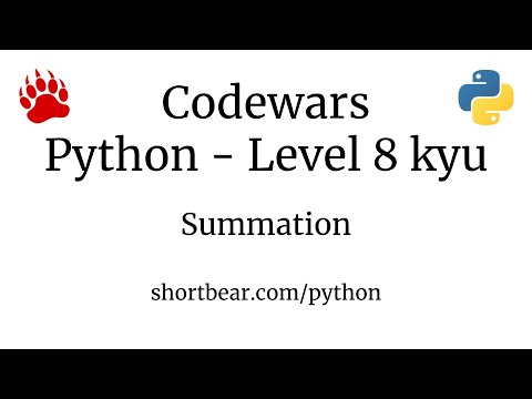 Codewars Python Summation