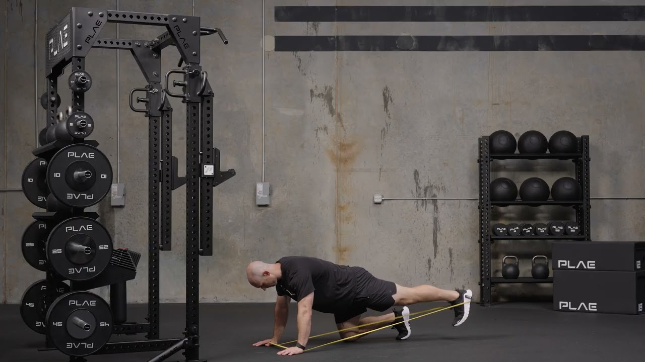 Banded Quadruped Kickback Exercise - YouTube