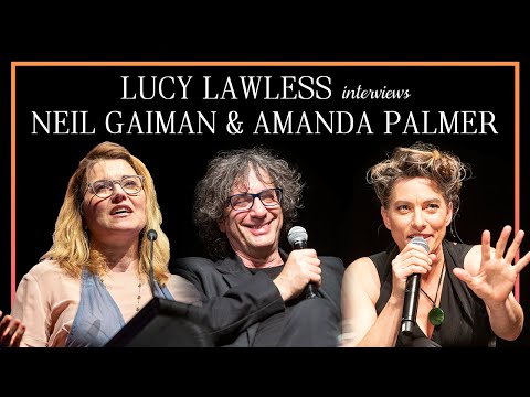 LUCY LAWLESS interviews NEIL GAIMAN & AMANDA PALMER