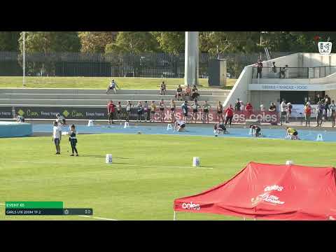Girls U16 200m Timed Final 2: 2022/23 State Track and Field Championships
