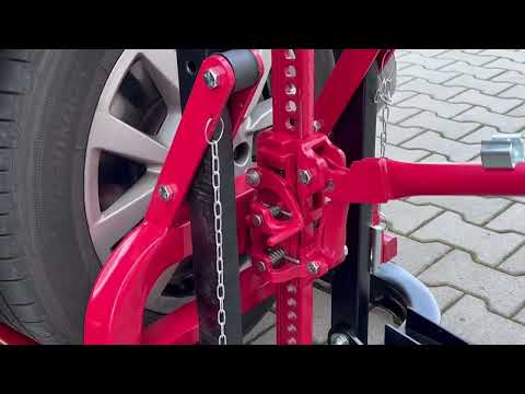 Podnośnik kolumnowy, mechaniczny ROOKS OK-08.0021. Jak bezpiecznie podnieść samochód.