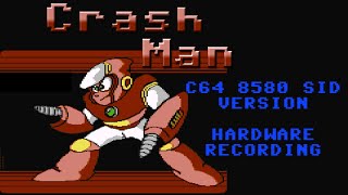 Mega Man 2 - Crash Man / Clash Man / Cover / C64 - 8Bit 8580 hardware recording - Oscilloscope View