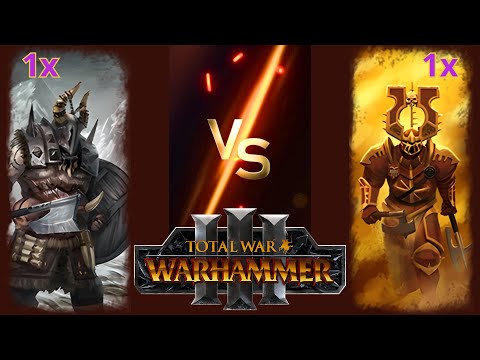 Can Marauder Champions Beat Chaos Warriors of Khorne (Dual Weapons) in Total War: Warhammer 3?