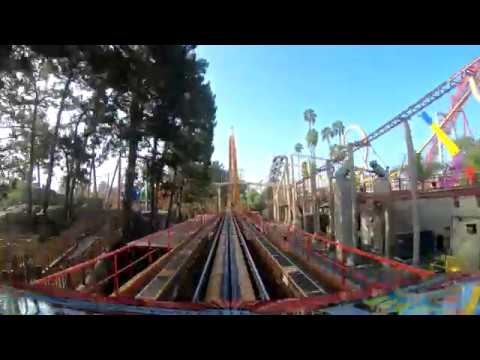 Montezooma's Revenge Roller Coaster POV Knott's Berry Farm