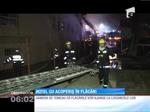 Hotel cu acoperiș în flăcări