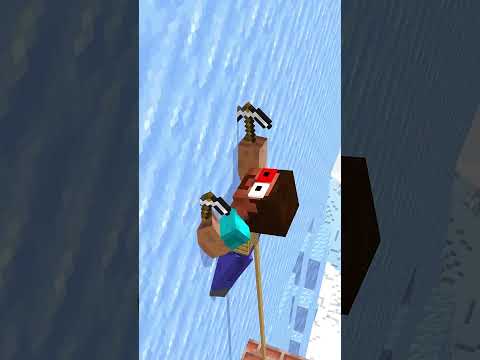 Insane Ice Climbing with Heavy Bones - Herobrine on the Loose! #Minecraft