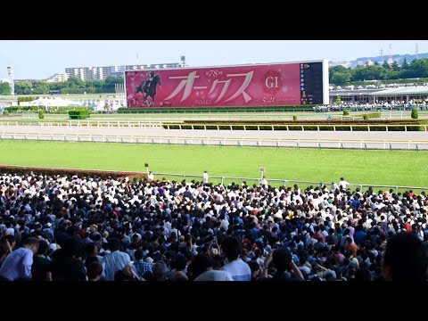 2017.05.21オークス優駿牝馬(G1)レース直前のターフビジョン＠東京競馬場