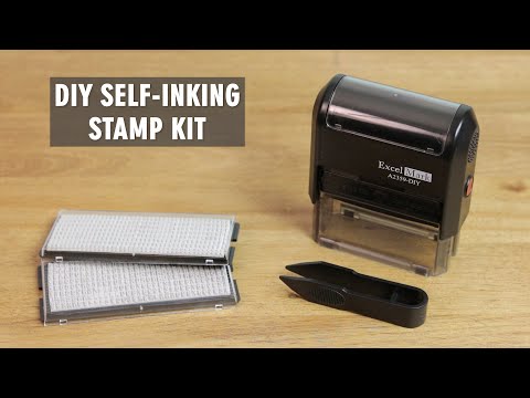 ExcelMark Self-Inking DIY Stamp Kit (A2359)