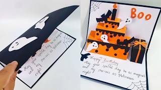 Spooky Pop-Up Birthday Card 🎃 | Easy Halloween Craft Tutorial | DG Handmade
