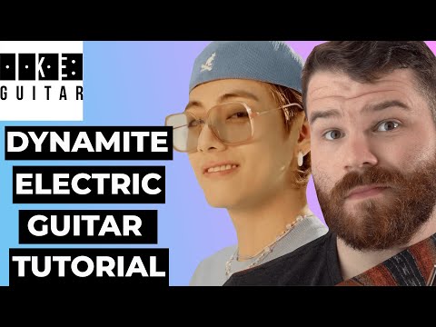 How to Play "Dynamite" by BTS (방탄소년단) Electric Guitar Tutorial