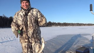 Рыбалка зимой на озерах в хмао