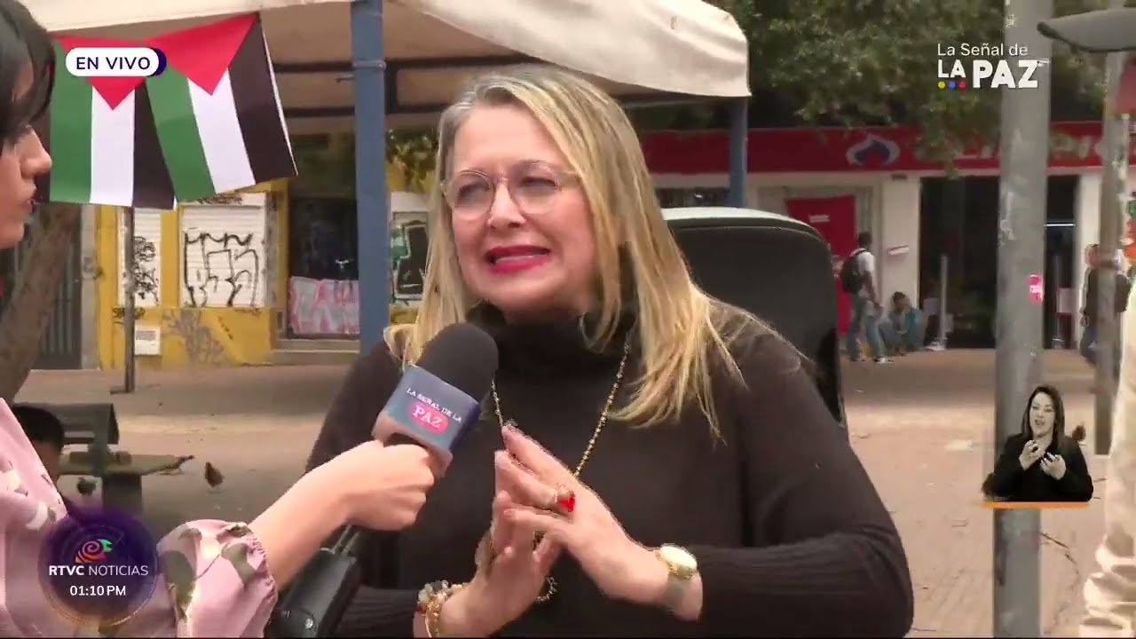 Día de la Cultura Palestina - Sábado 15 Marzo 2024 - Plazoleta de Lourdes Bogotá - RTVC Noticias del Sábado 15 marzo 2025.