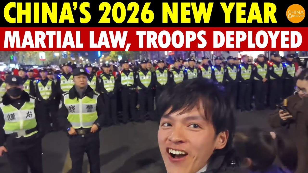 China’s 2026 New Year Turns to Martial Law, Troops on Streets, Roads Blocked in Shanghai, Beijing