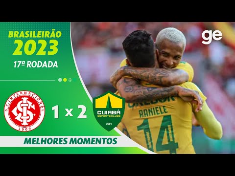 Gols e lances de Internacional x Cuiabá