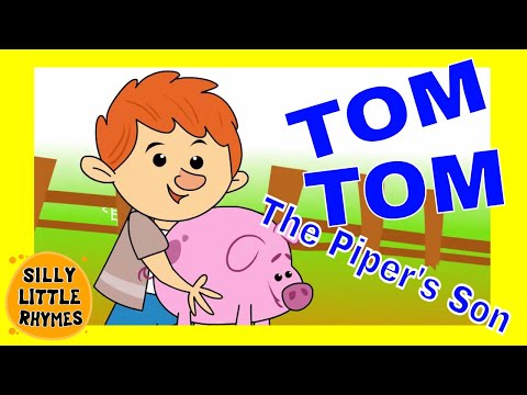 🐖 Tom Tom The Piper's Son | Cartoon Nursery Rhymes For Children 🐖