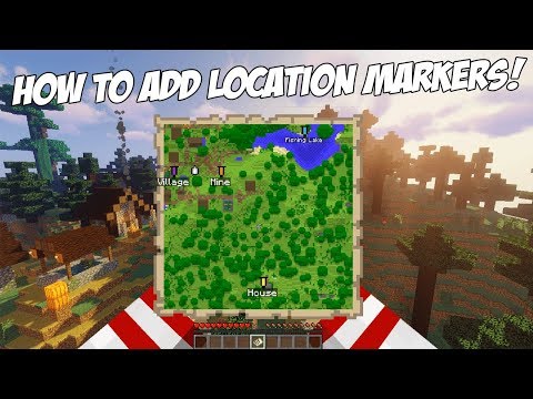 How to add Location Markers to Maps in Minecraft Java