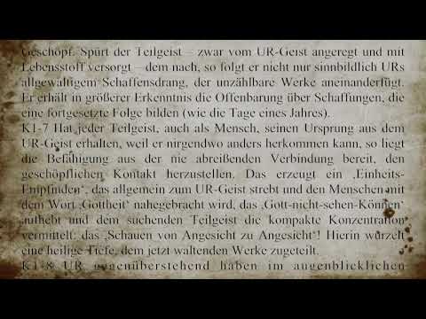 UR-Ewigkeit in Raum und Zeit. K1.1-30_Die viergeteilte Schöpfung