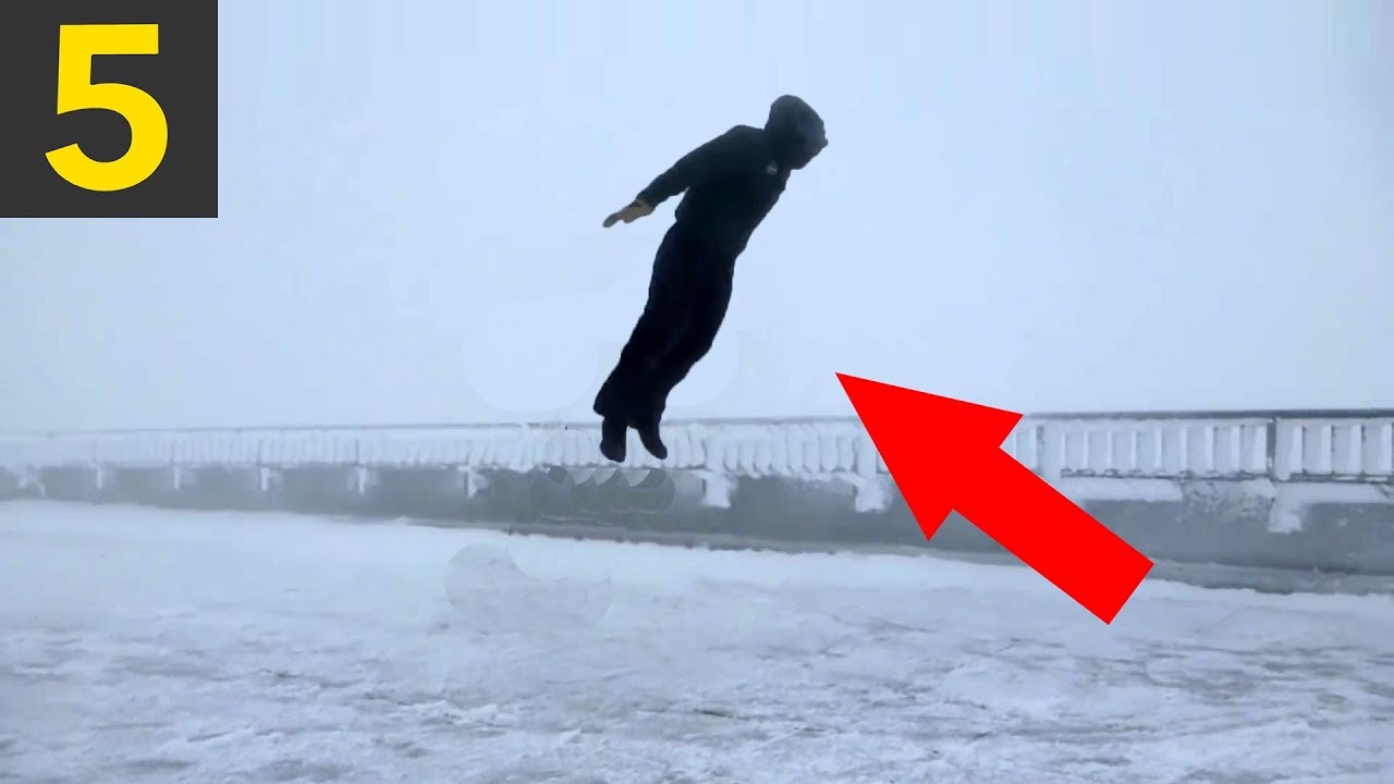 5 Wind VS Pedestrians - People Blown Away