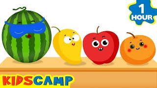 🍓🍊 Ten On The Shelf | Fruits Song | KidsCamp Nursery Rhymes For Kids