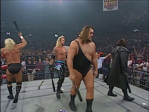 NWO Beat down Lex Luger & DDP. Sting & The Giant bring Baseball Bats for their Friends! (WCW)