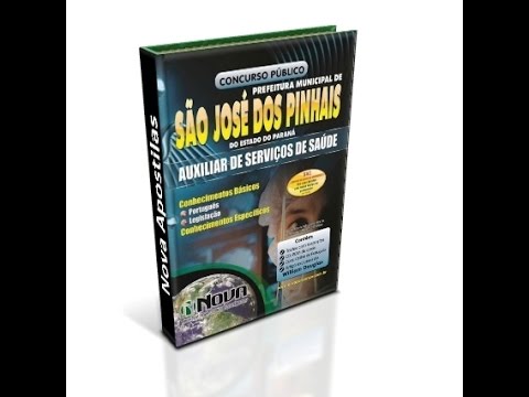 Apostila São José dos Pinhais 2015 - Auxiliar de Serviços de Saúde