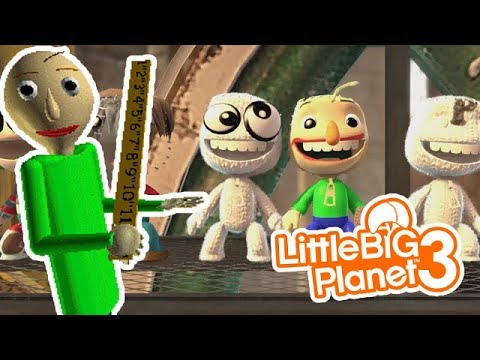 LittleBIGPlanet 3 - Baldi's Basics Costumes and Stickers [Playstation 4 Gameplay, Walkthrough] Video